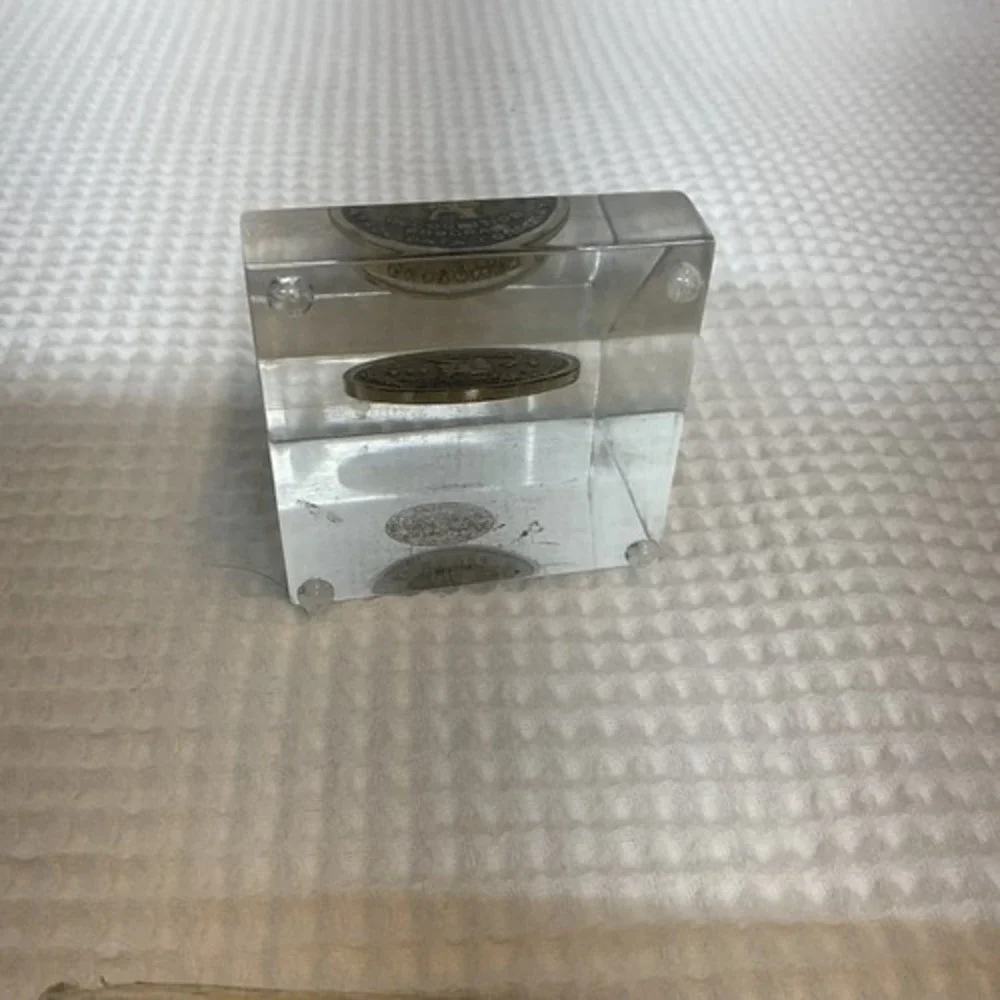 VTG 71s Control Data Corporation CDC Paperweight Medallion Tech Computer 3
